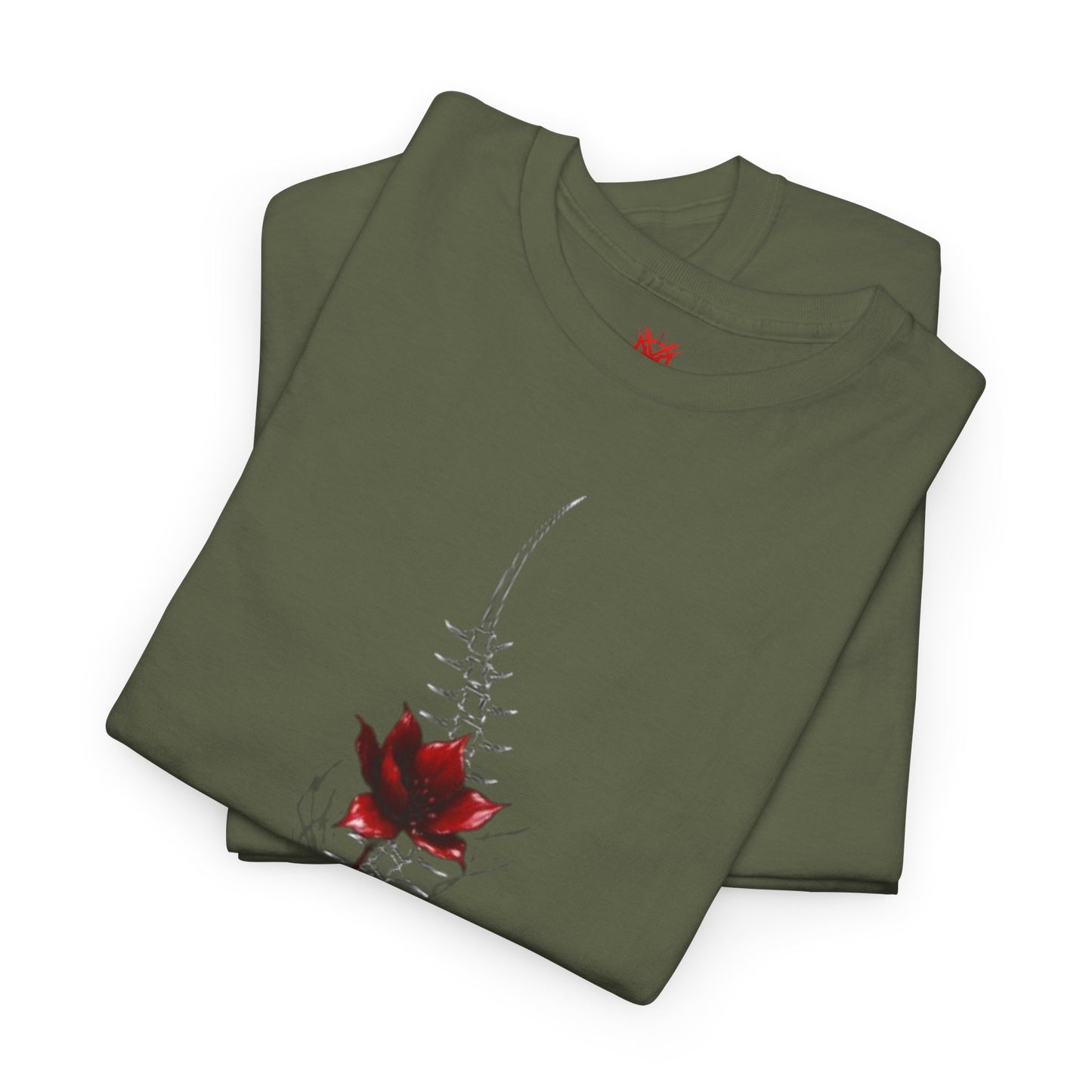 Spine & Red Rose T-Shirt