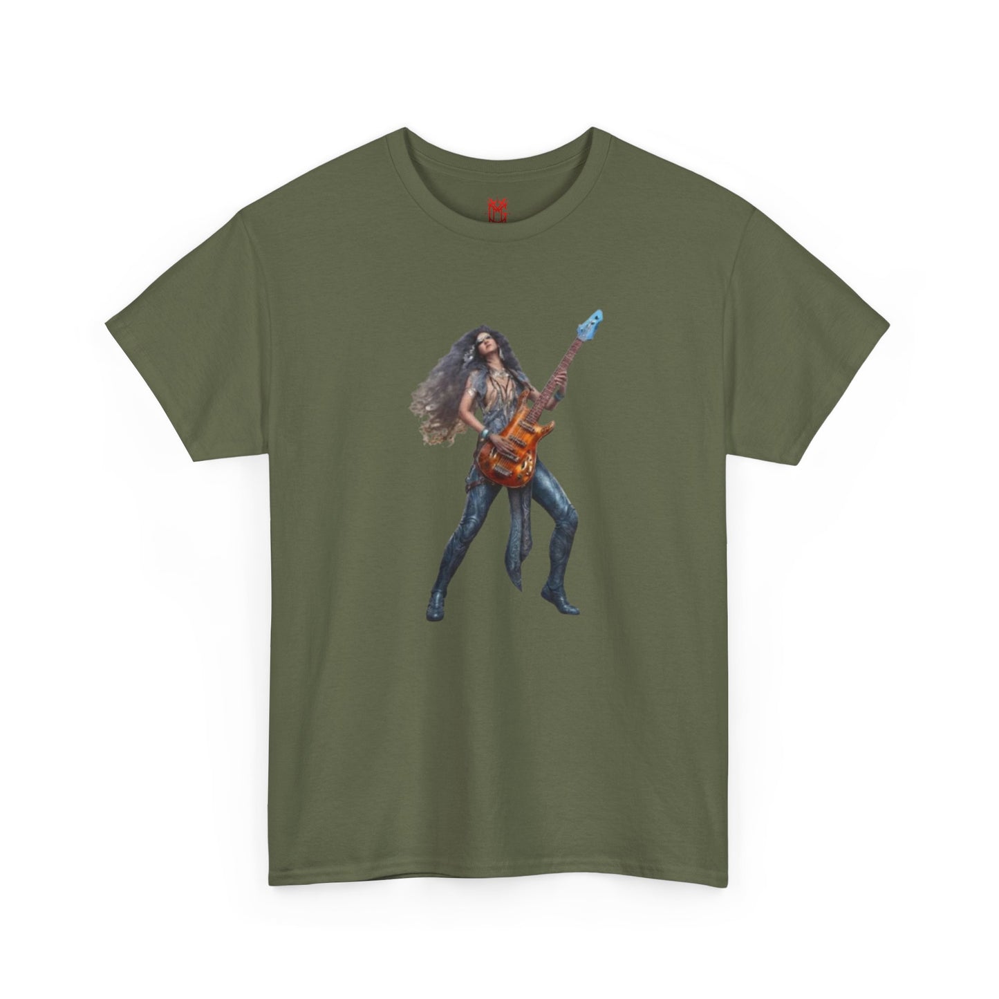 T-shirt fille guitariste électrique