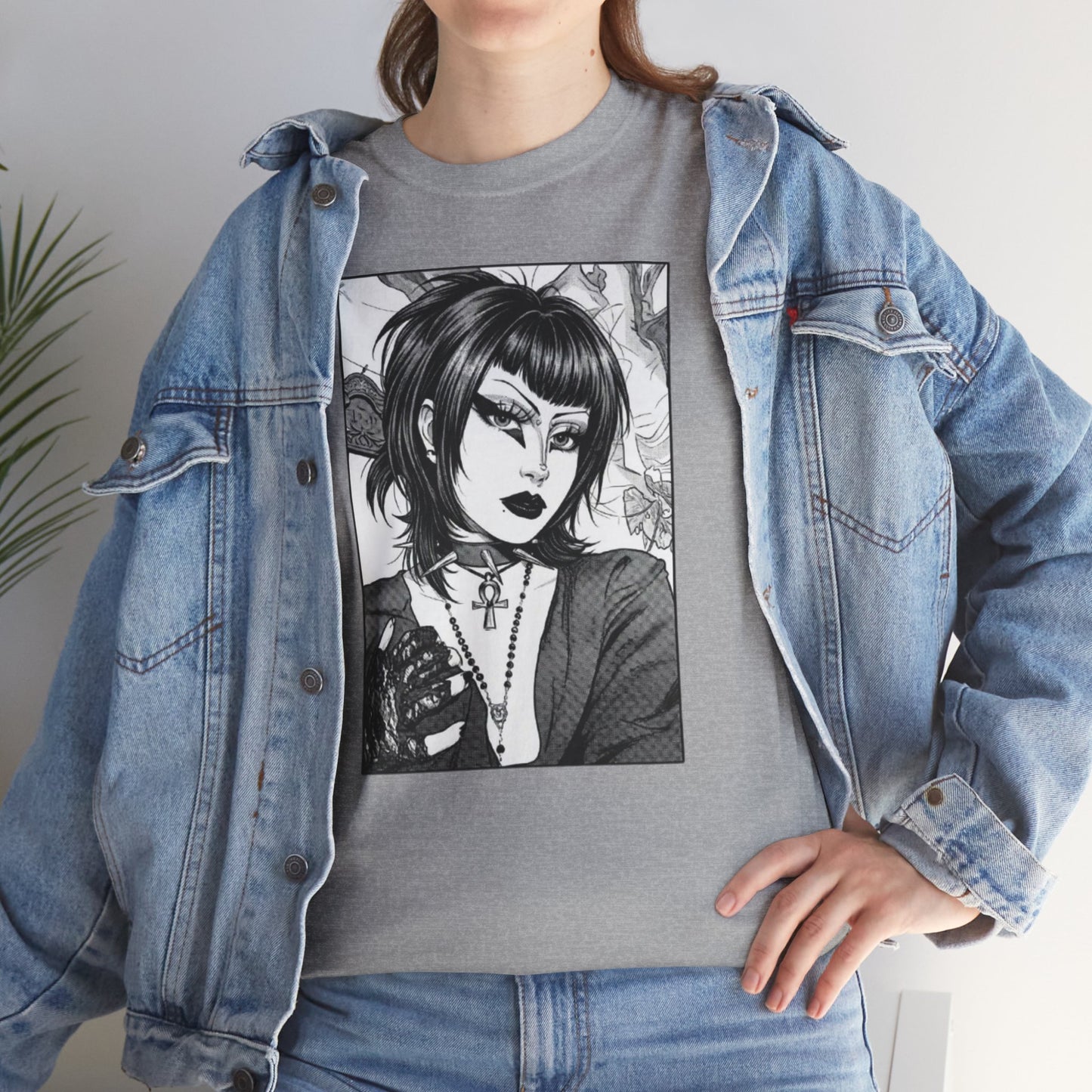 Gothic Manga Portrait T-Shirt