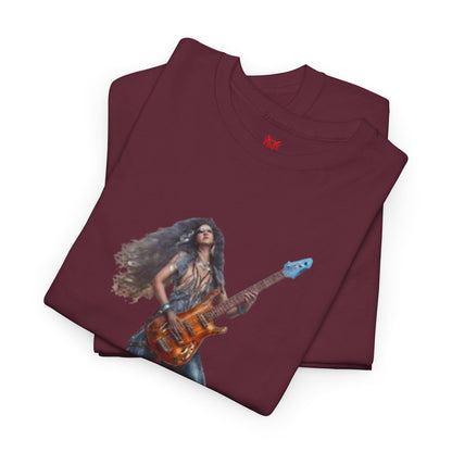 T-shirt fille guitariste électrique