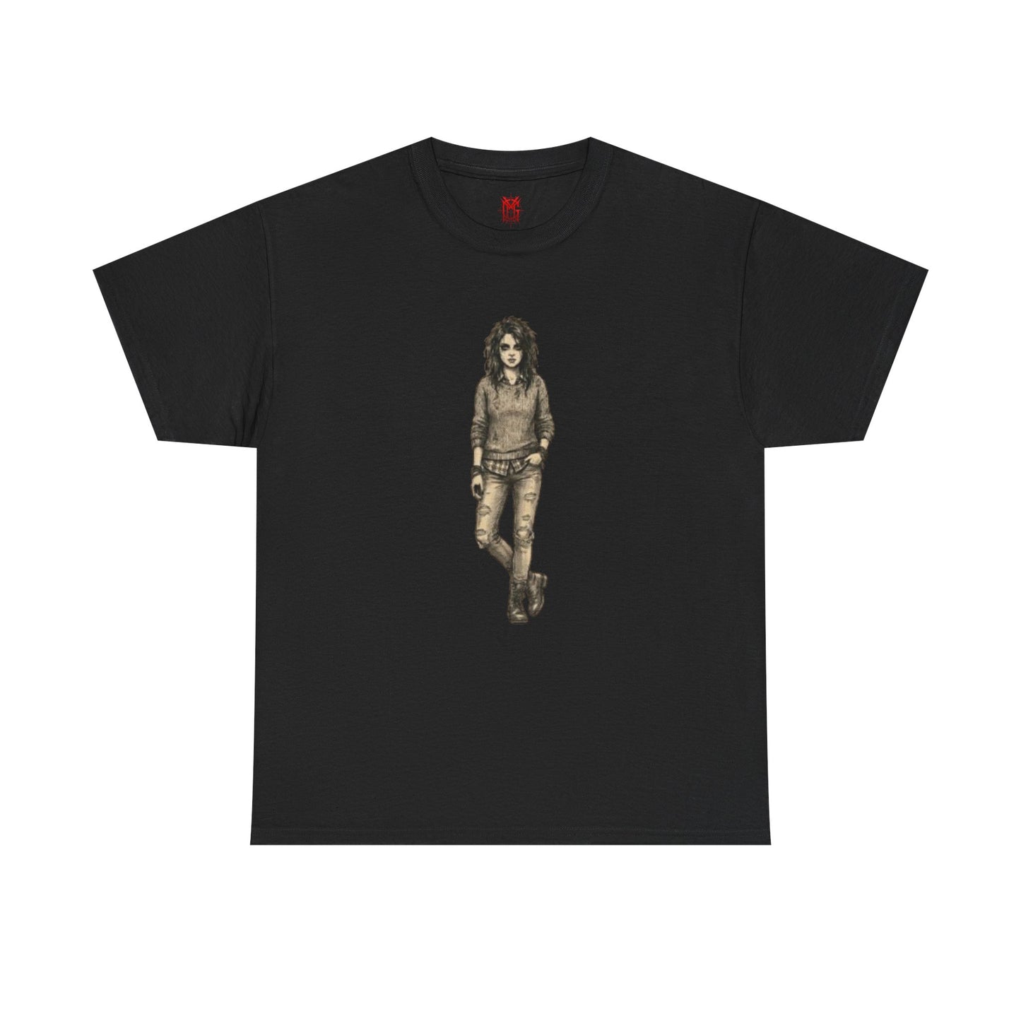 T-shirt portrait rockeur vintage