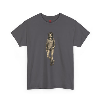 T-shirt portrait rockeur vintage
