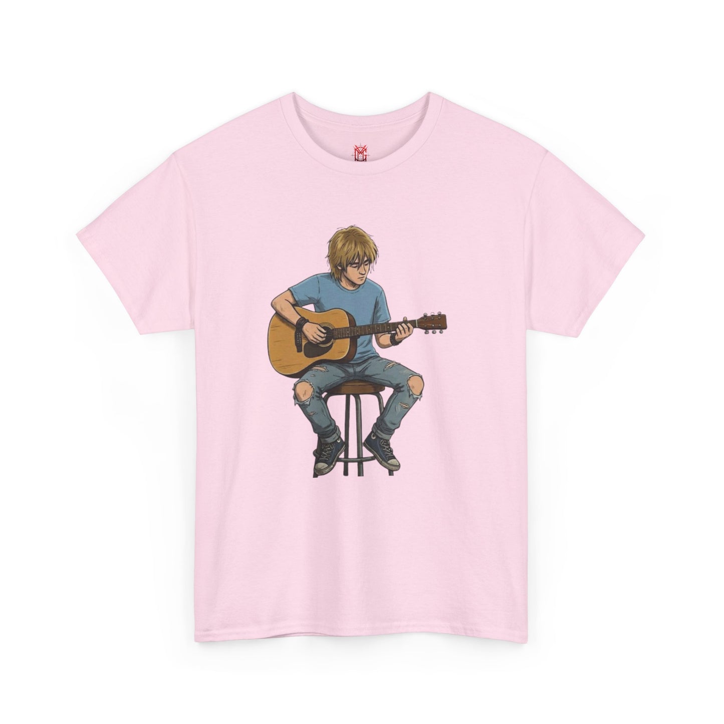 Homme Guitariste Acoustique T-Shirt