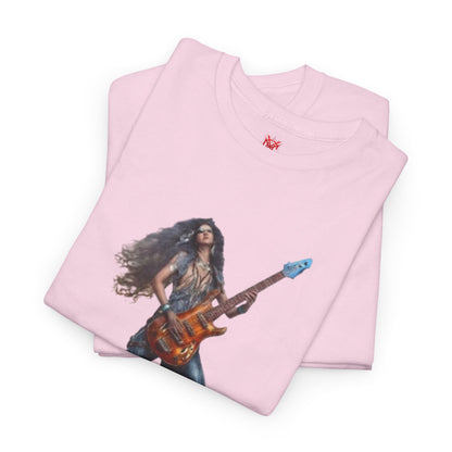 T-shirt fille guitariste électrique
