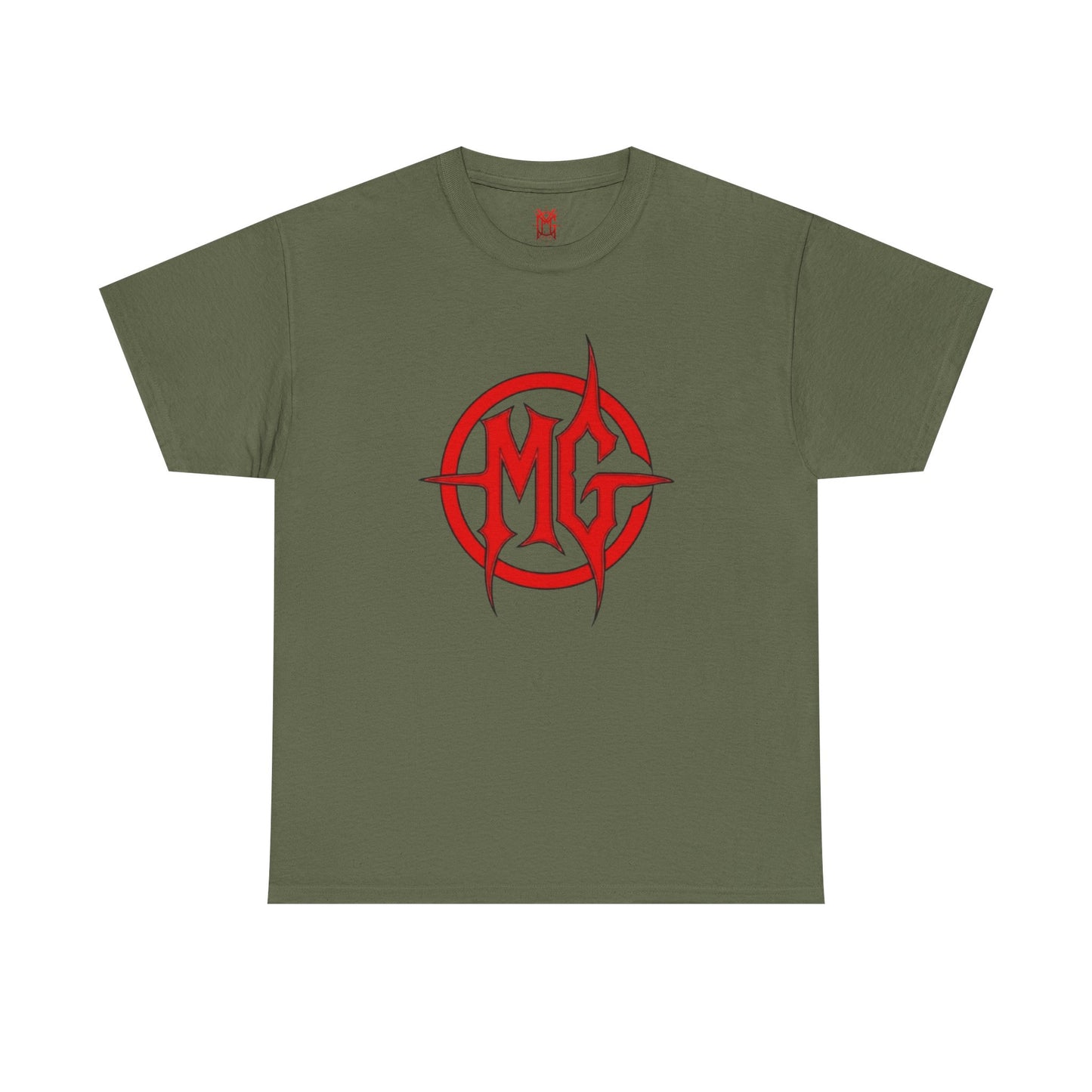 T-shirt MG rouge avec logo