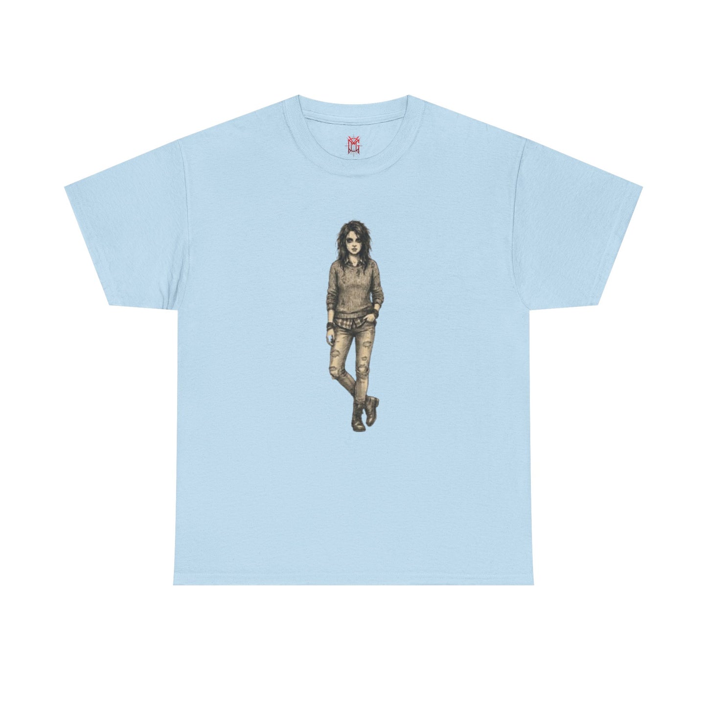 T-shirt portrait rockeur vintage