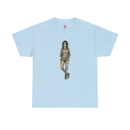 T-shirt portrait rockeur vintage