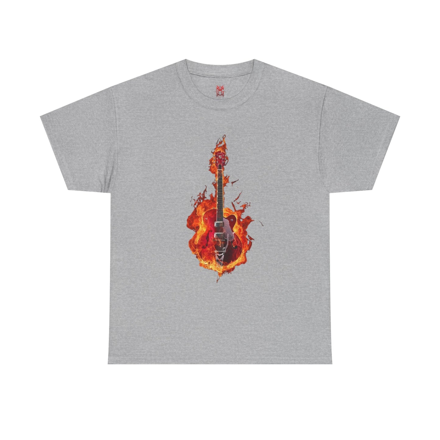 T-shirt Guitare Enflammée