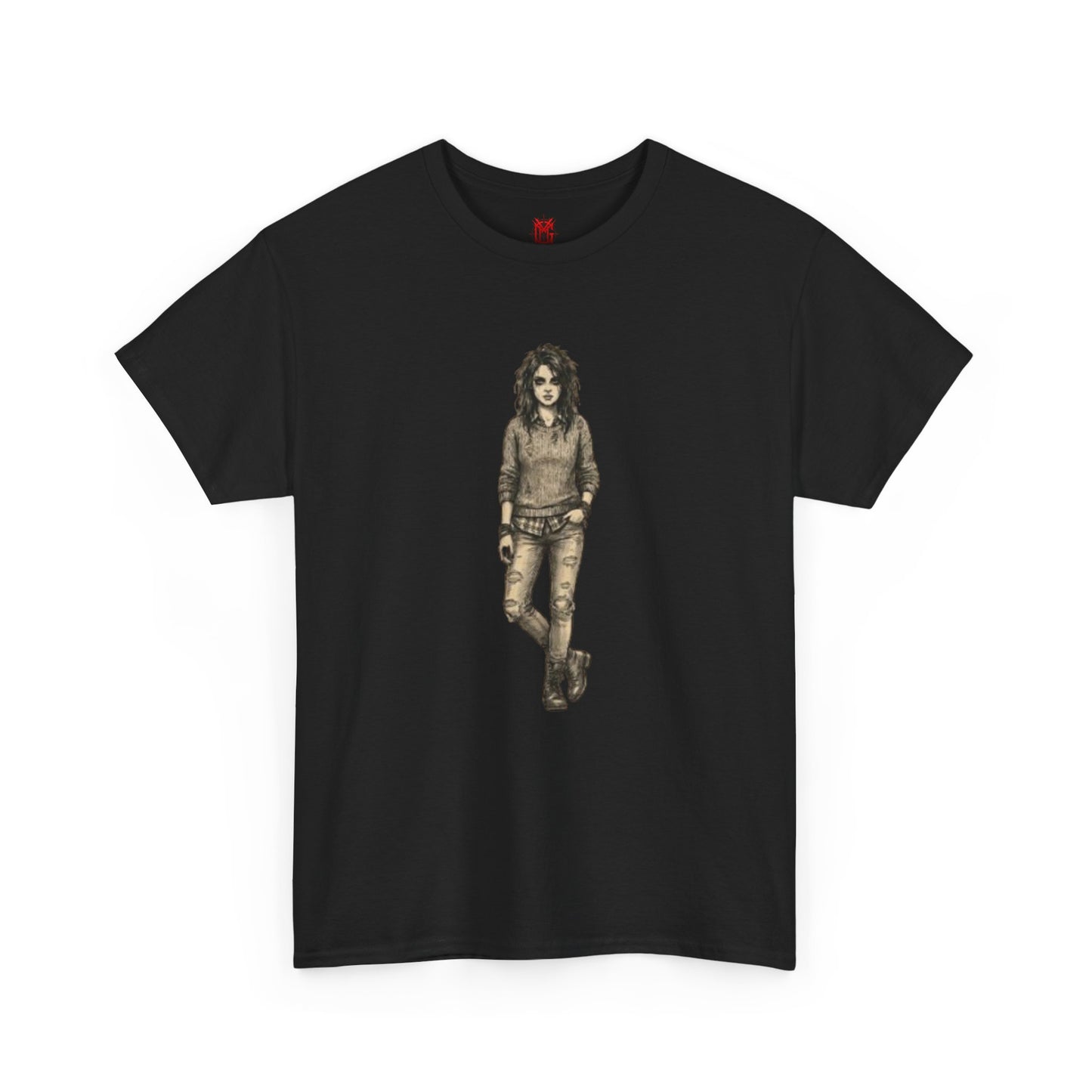 T-shirt portrait rockeur vintage