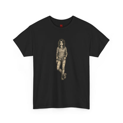 T-shirt portrait rockeur vintage