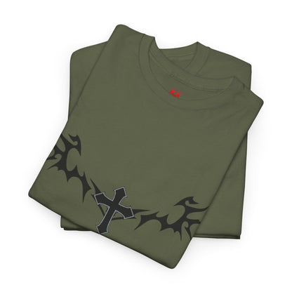 Tribal Cross Chest T-Shirt