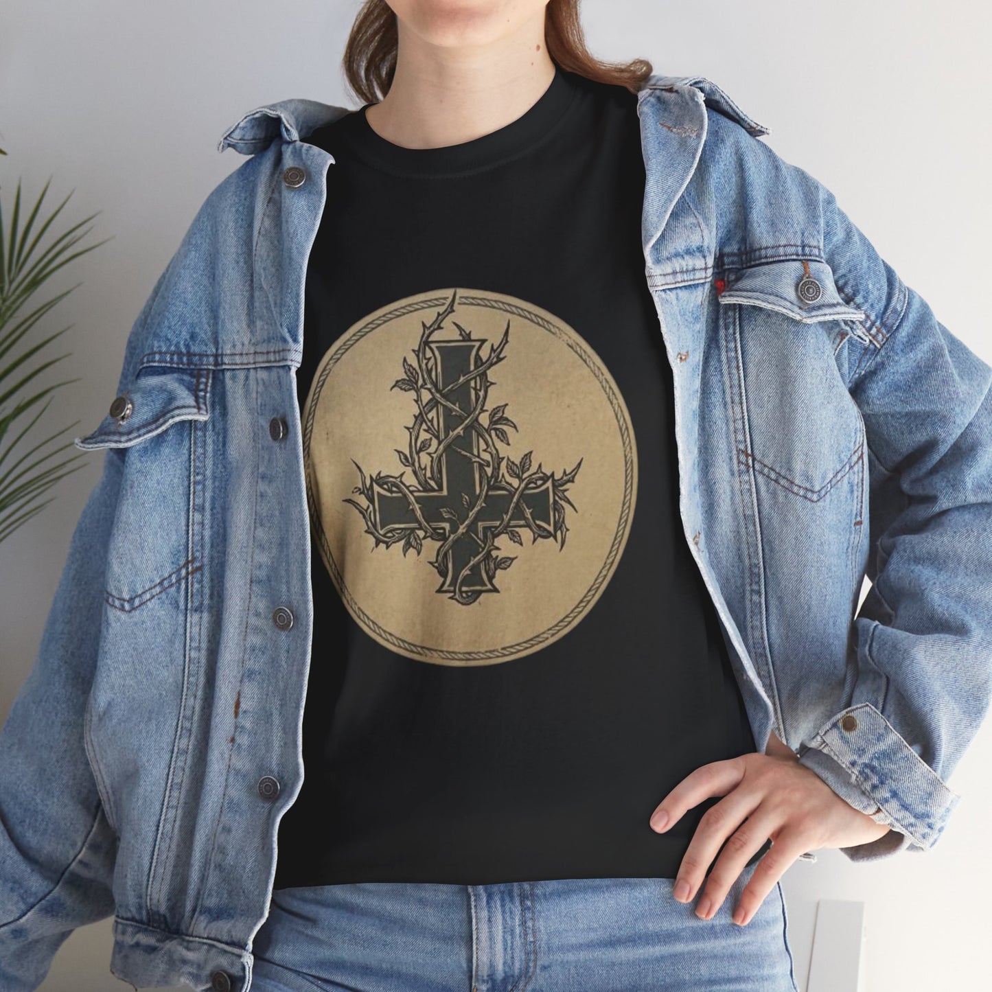 Gothic Thorn Cross T-Shirt