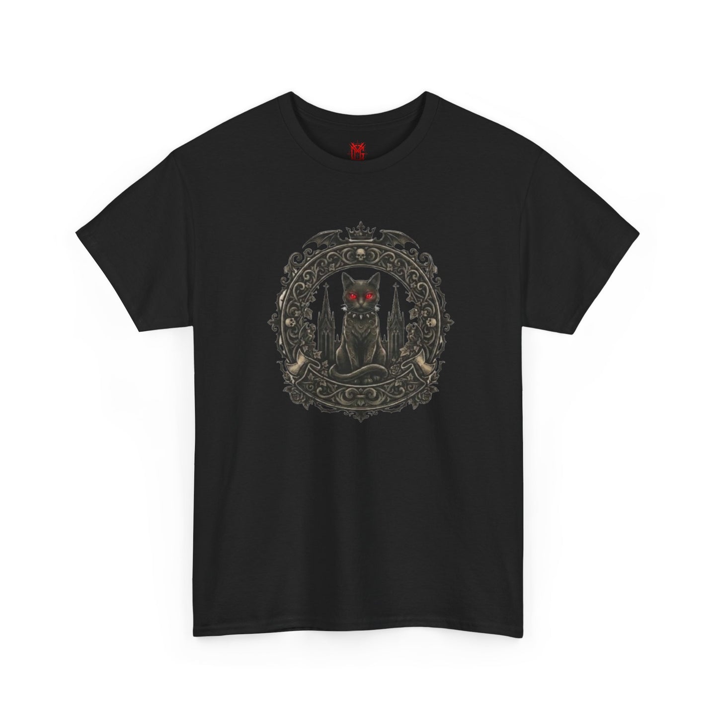 T-shirt Chat Gothique