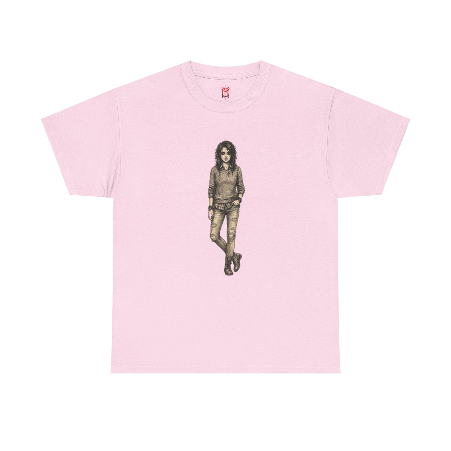 T-shirt portrait rockeur vintage