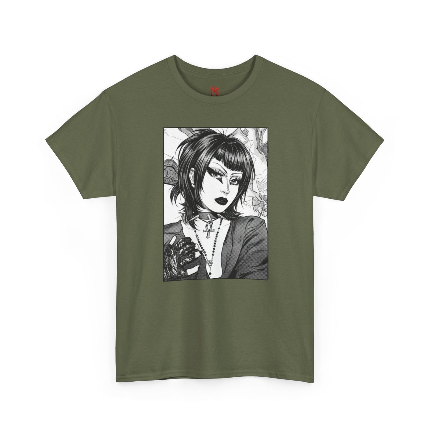 Gothic Manga Portrait T-Shirt