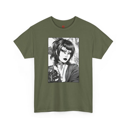 Gothic Manga Portrait T-Shirt