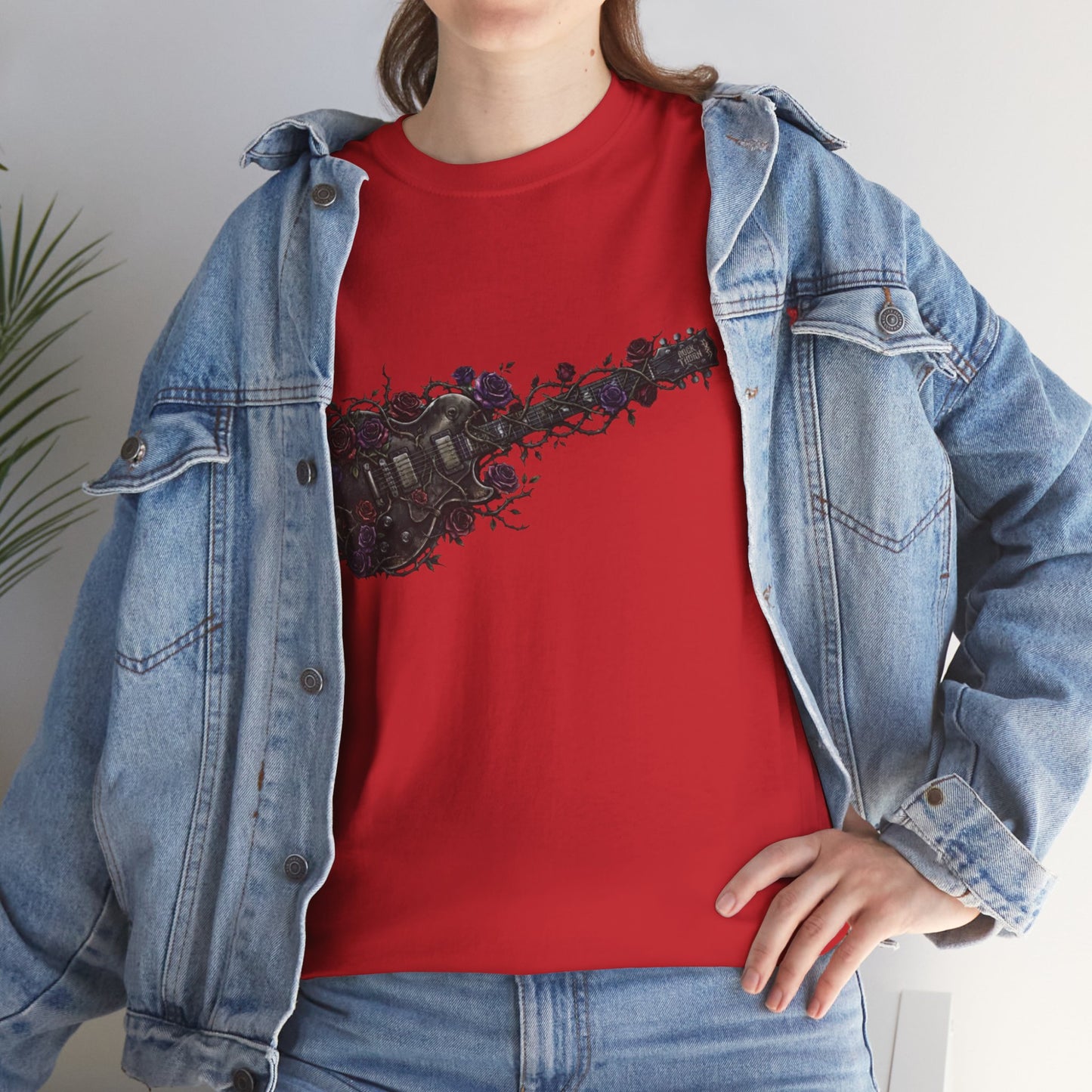 Electric Guitar Floral T-Shirt