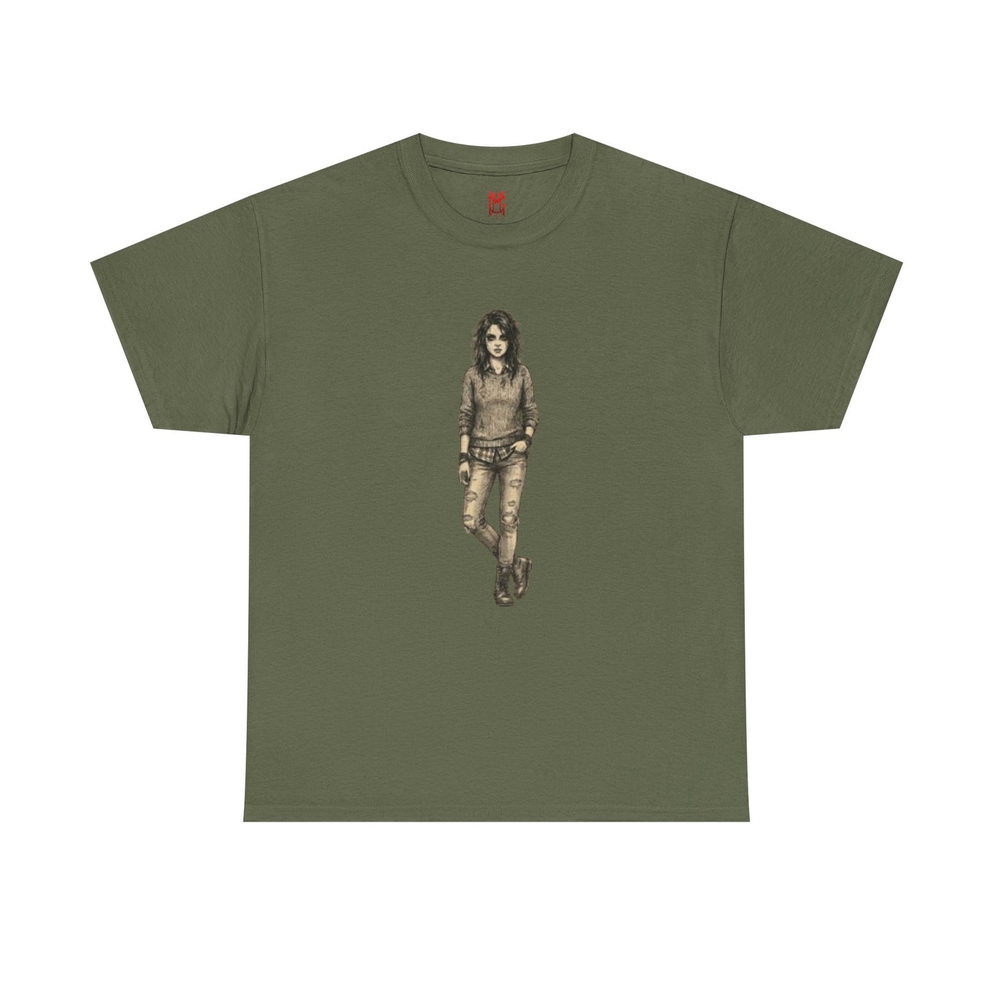 T-shirt portrait rockeur vintage