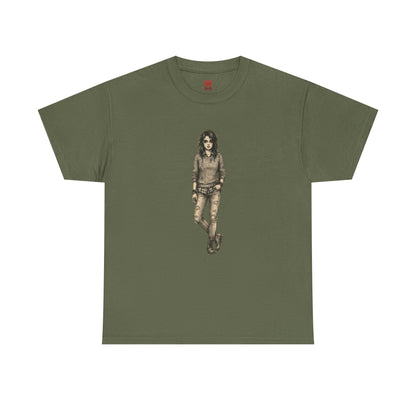 T-shirt portrait rockeur vintage