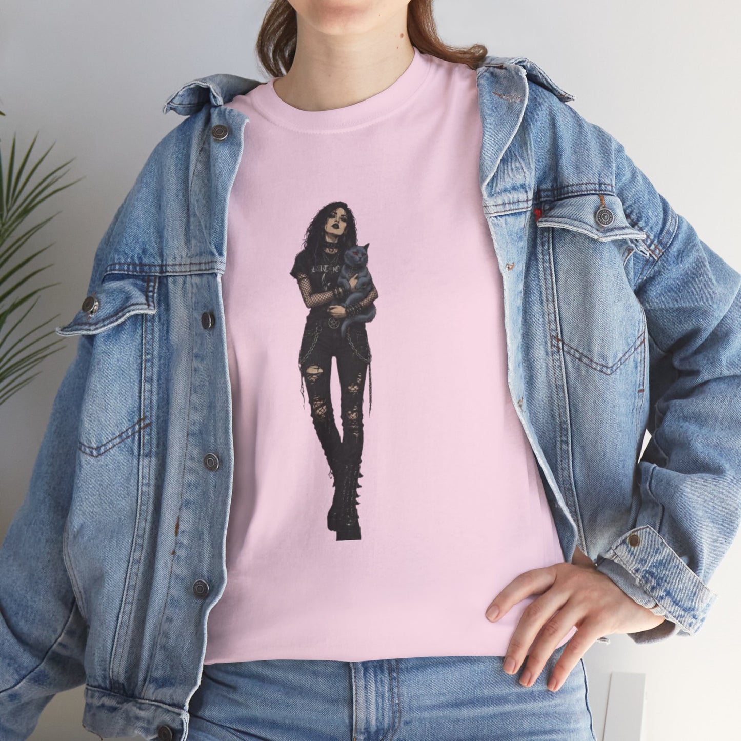 T-shirt Chat Rocker Gothique