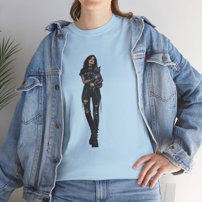 T-shirt Chat Rocker Gothique