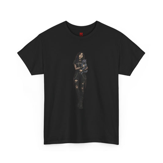 T-shirt Chat Rocker Gothique