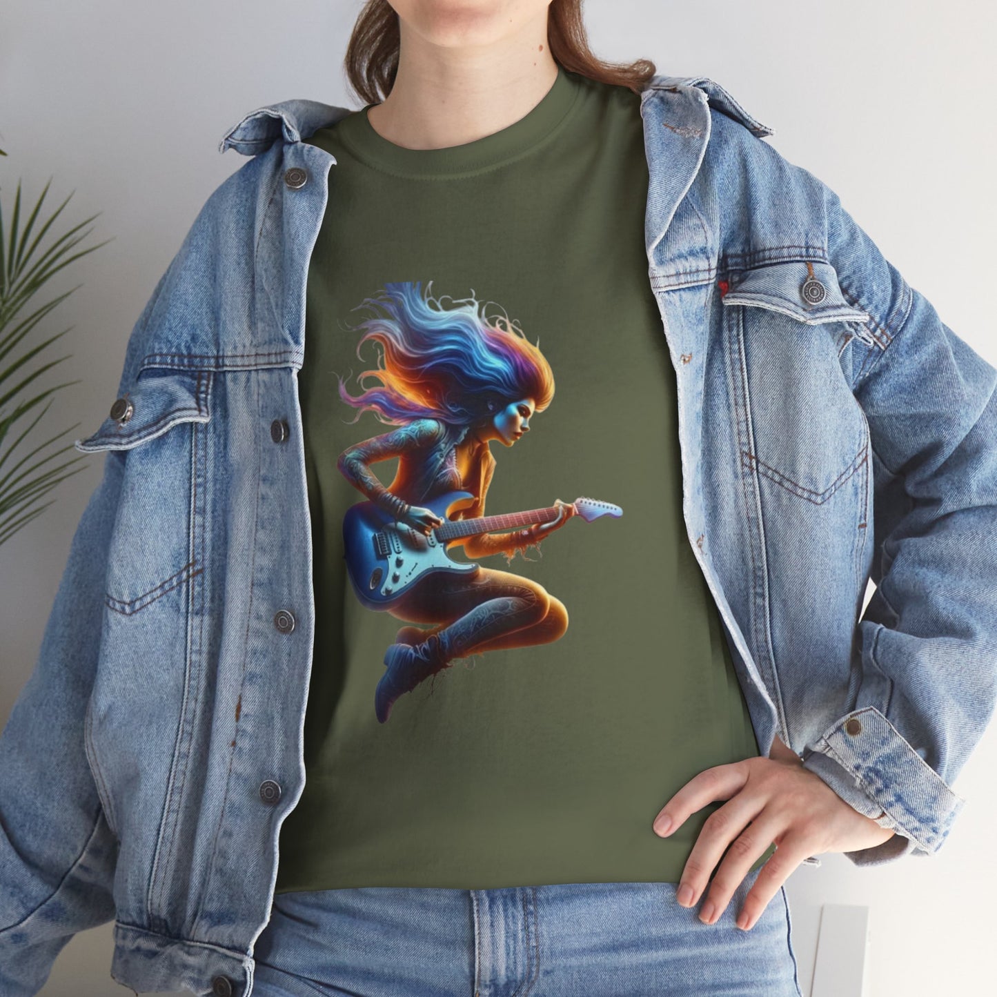 Neon Electric Guitar T-Shirt