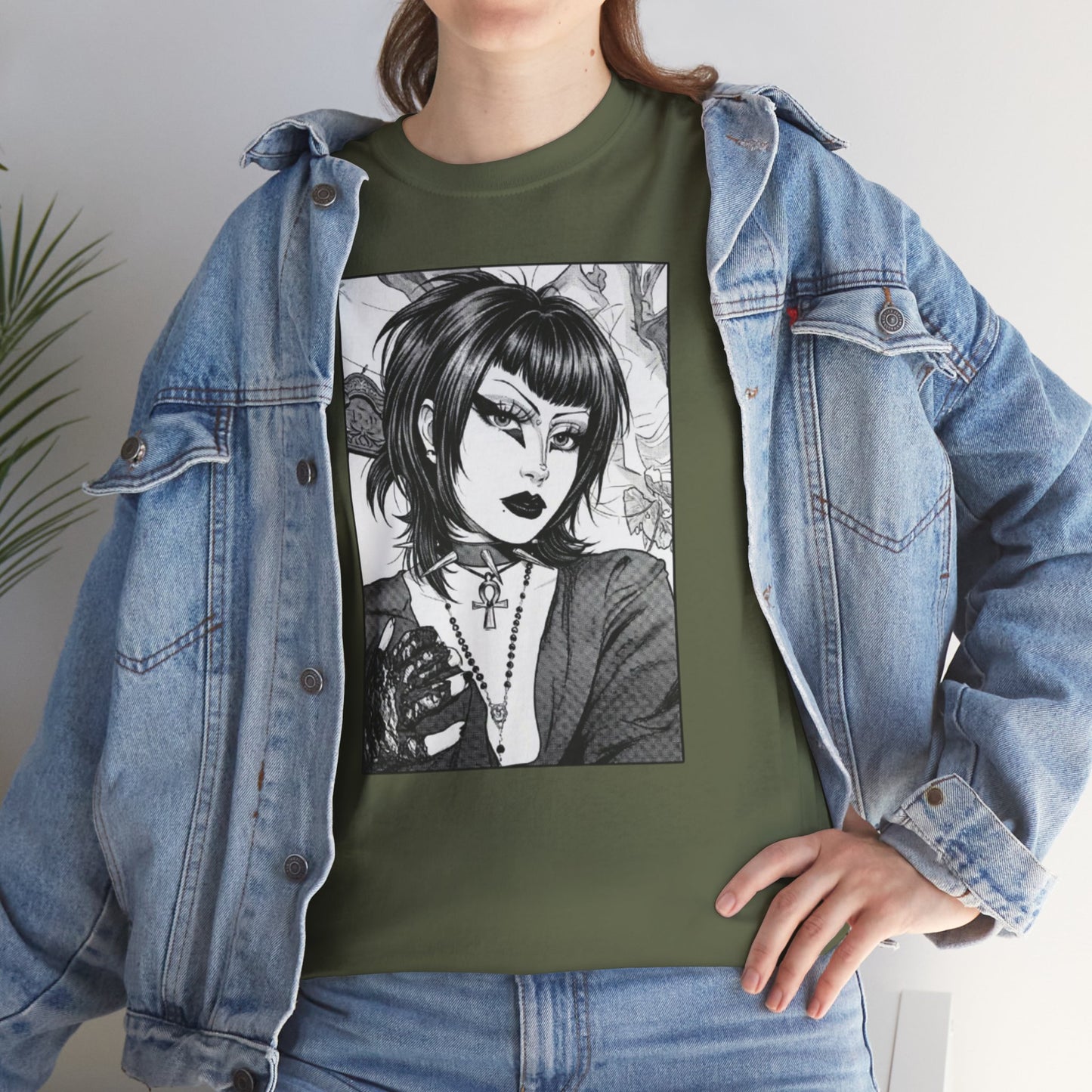 Gothic Manga Portrait T-Shirt