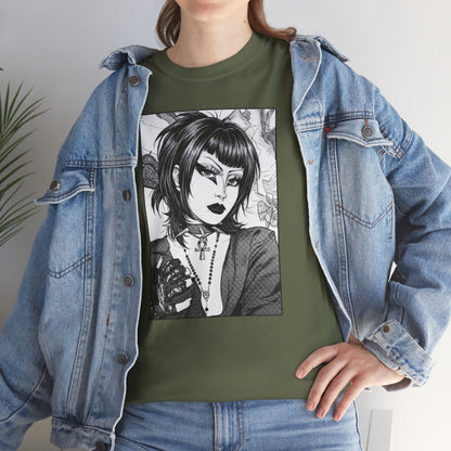 Gothic Manga Portrait T-Shirt