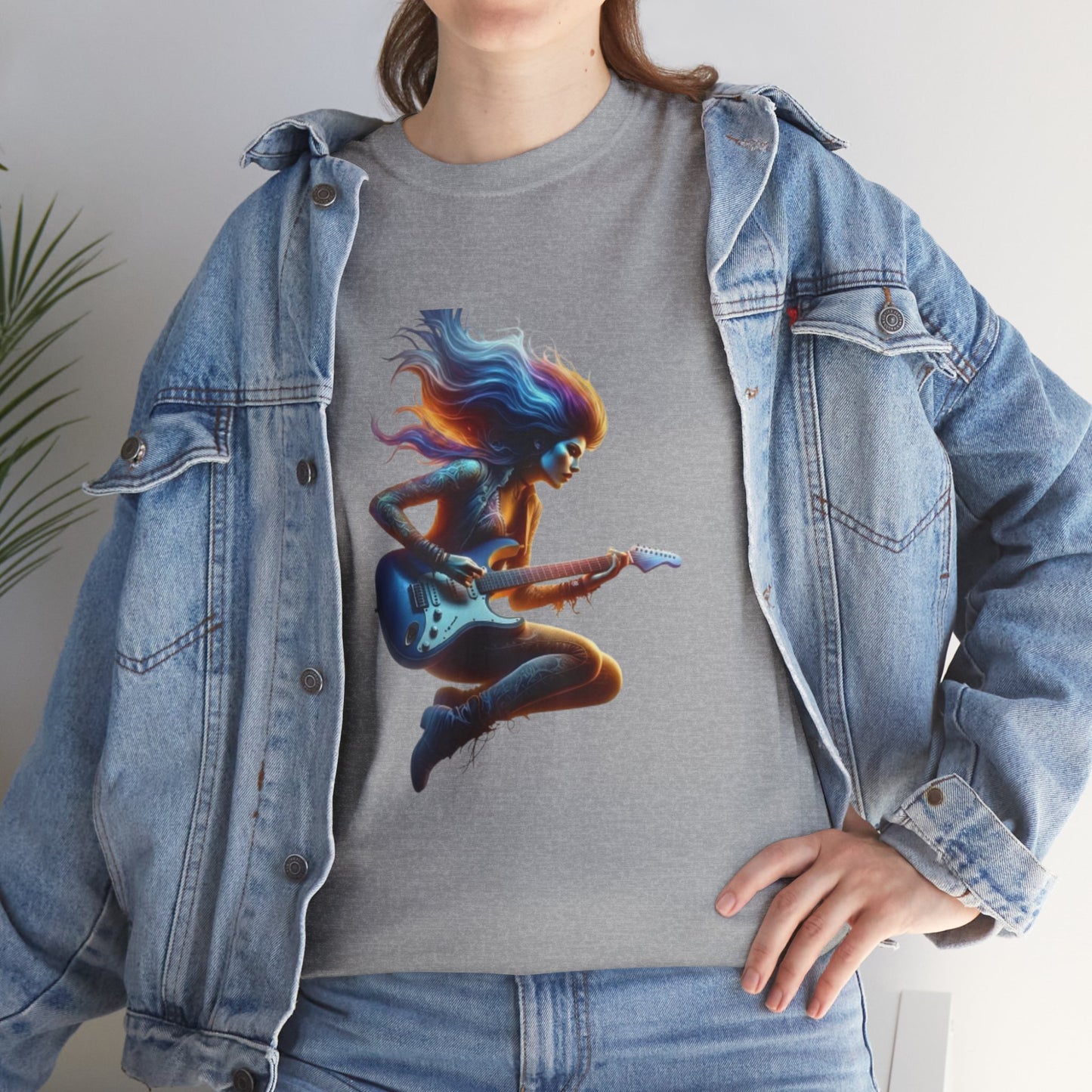 Neon Electric Guitar T-Shirt