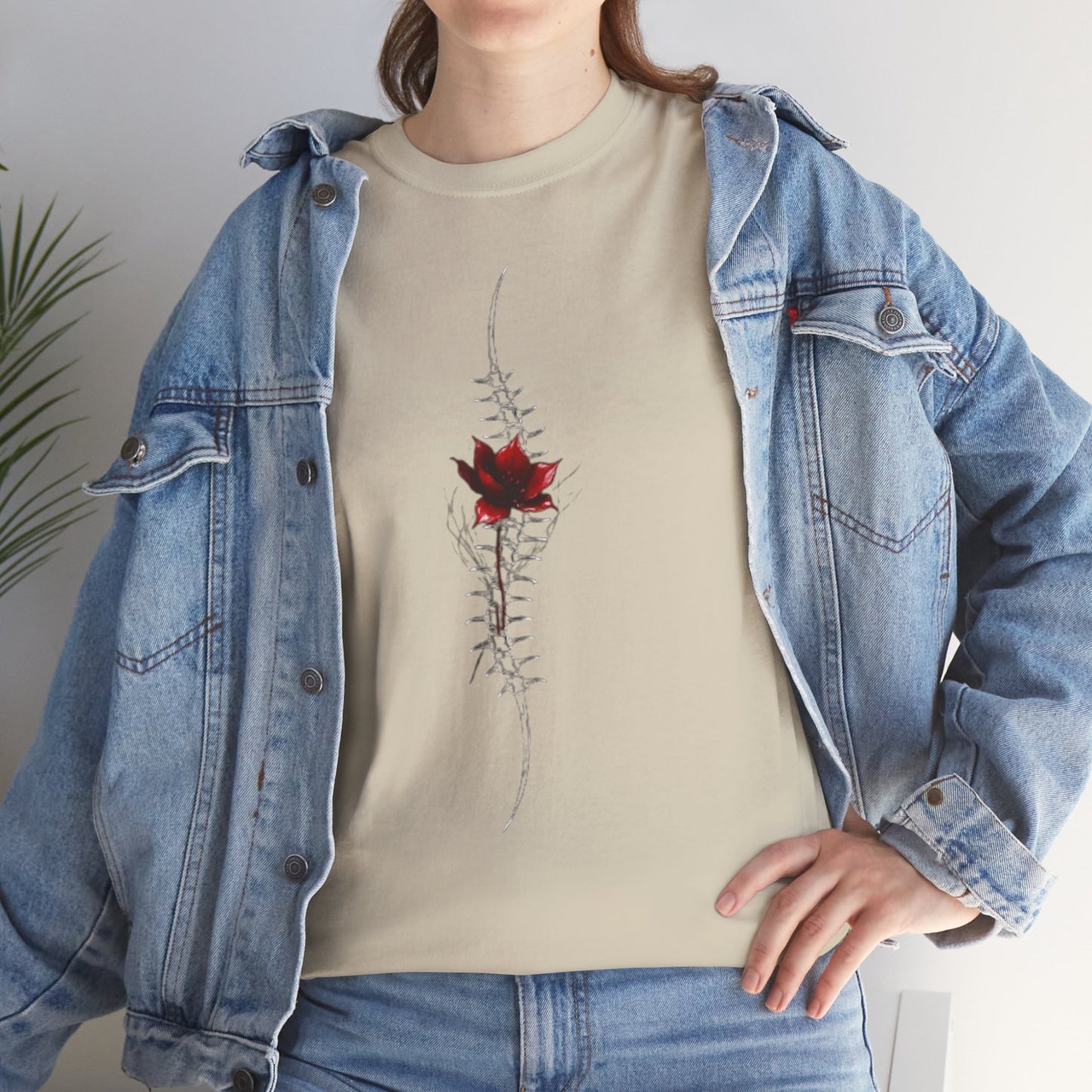 Spine & Red Rose T-Shirt