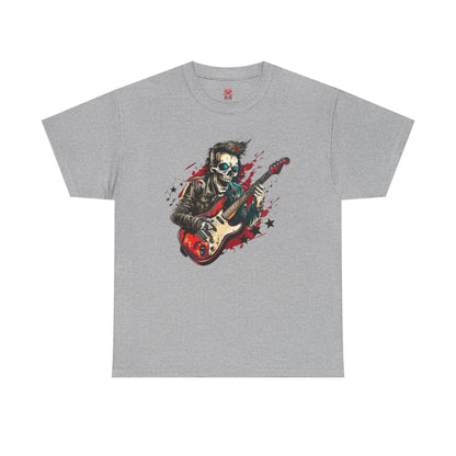 T-shirt guitariste crâne