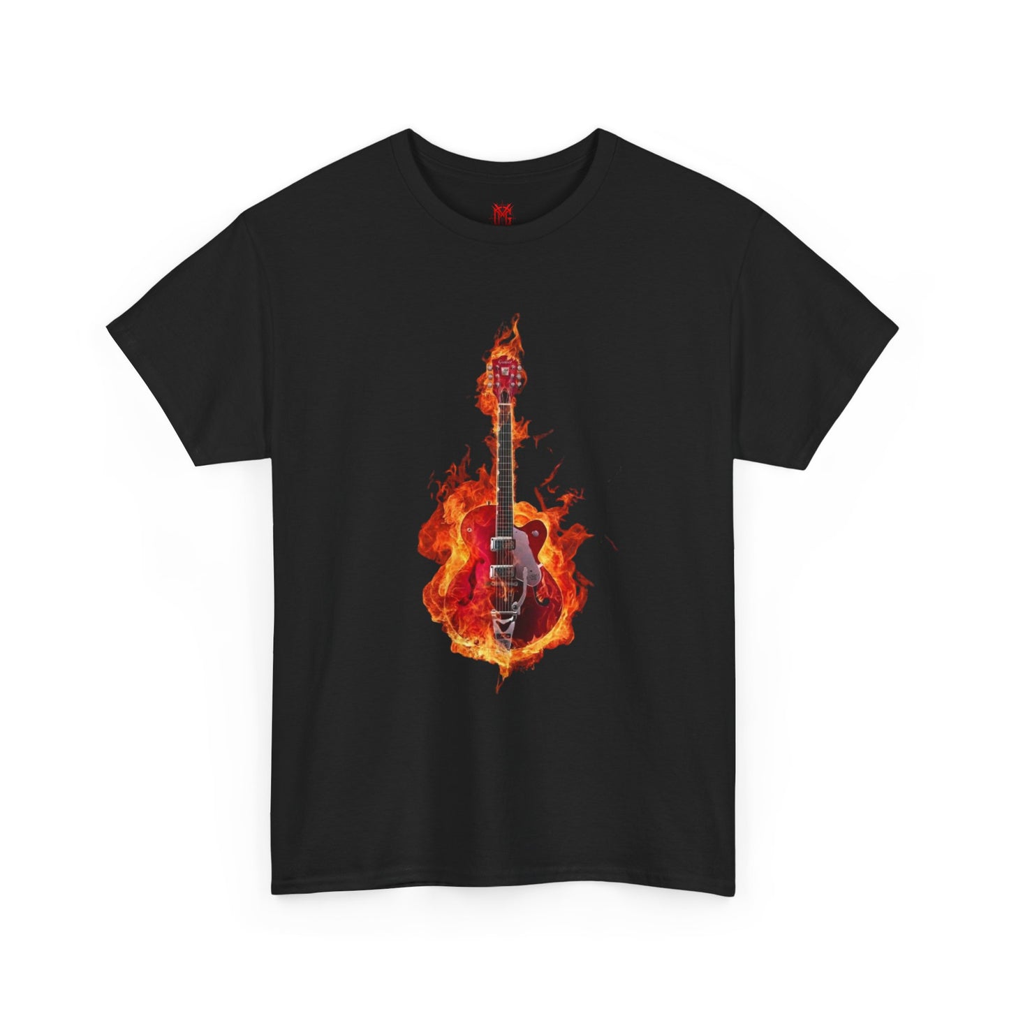 T-shirt Guitare Enflammée