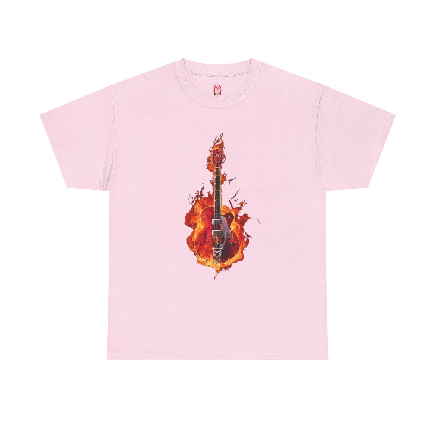 T-shirt Guitare Enflammée
