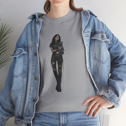 T-shirt Chat Rocker Gothique