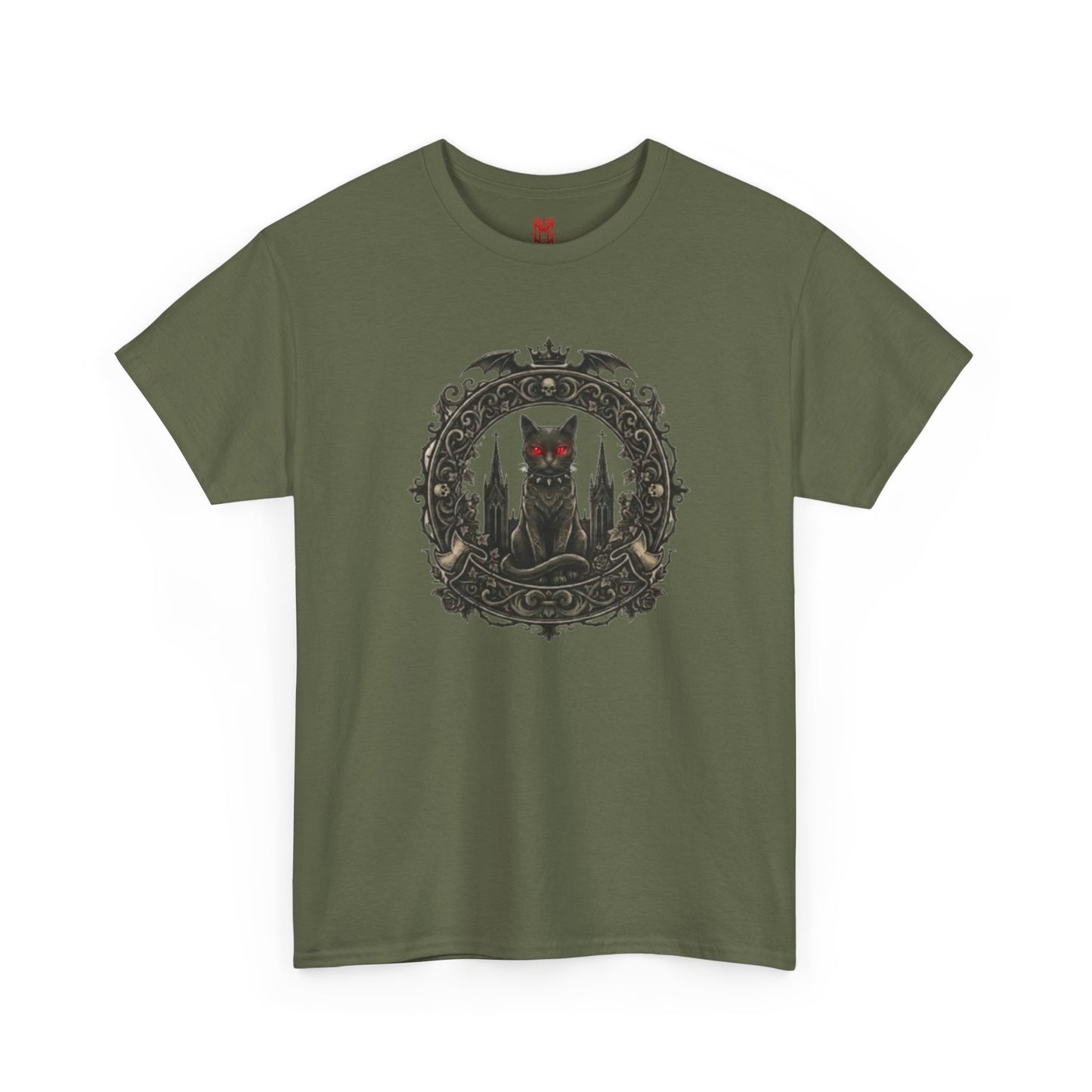 T-shirt Chat Gothique