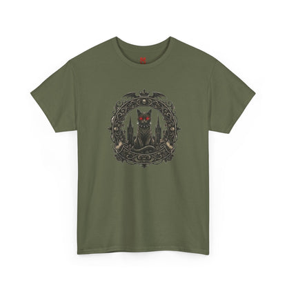 T-shirt Chat Gothique