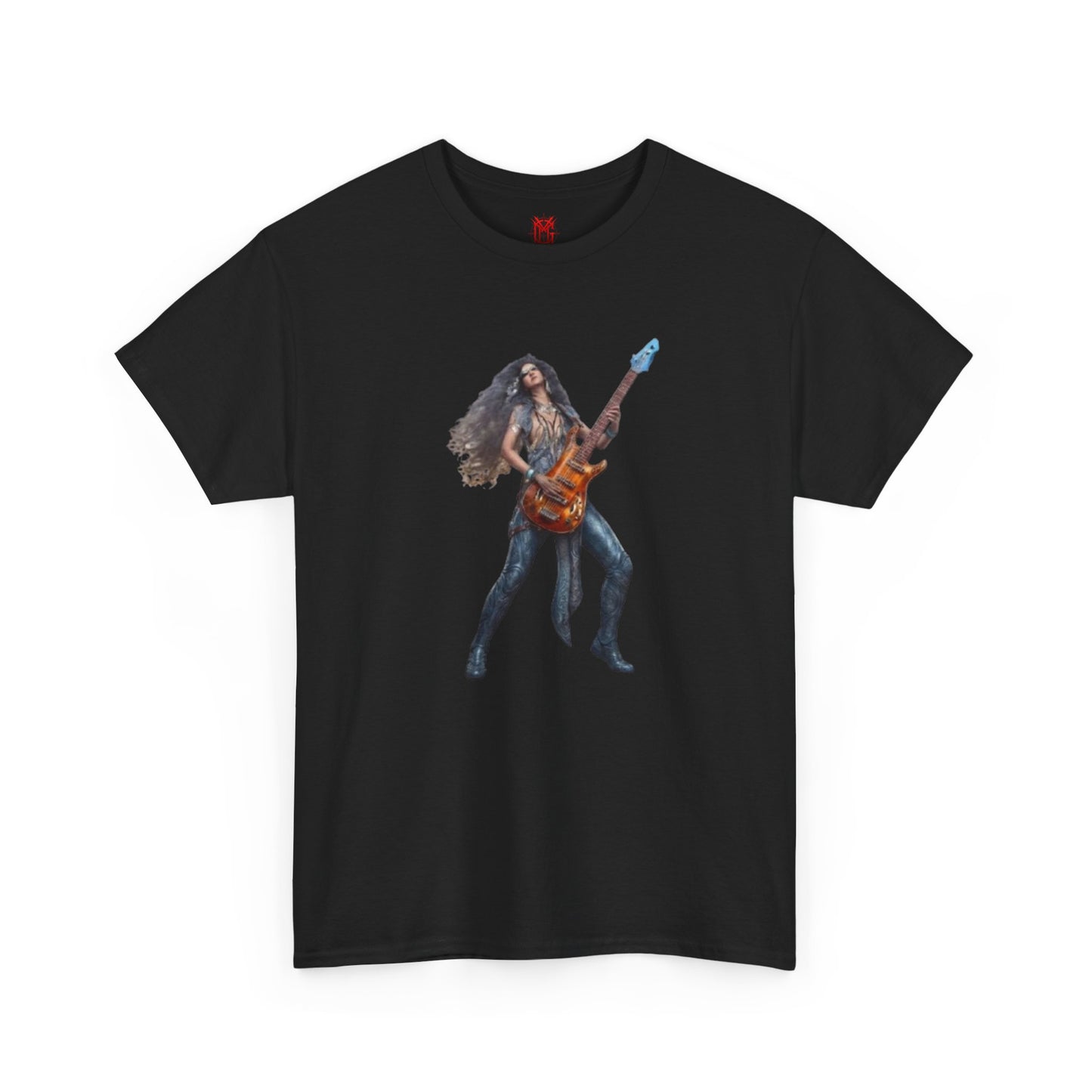T-shirt fille guitariste électrique