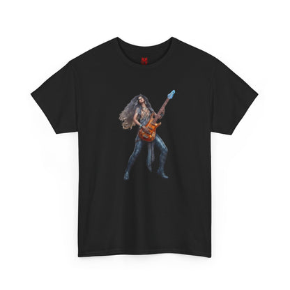 T-shirt fille guitariste électrique