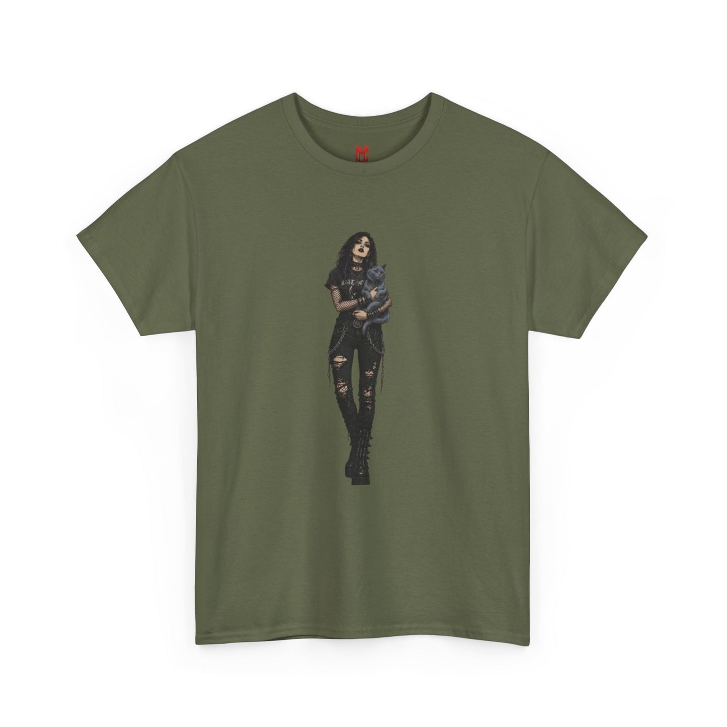 T-shirt Chat Rocker Gothique
