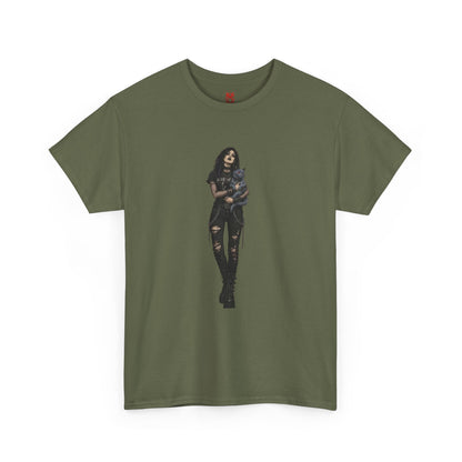 T-shirt Chat Rocker Gothique