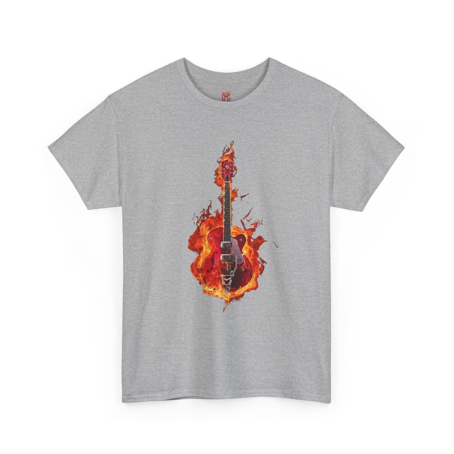 T-shirt Guitare Enflammée