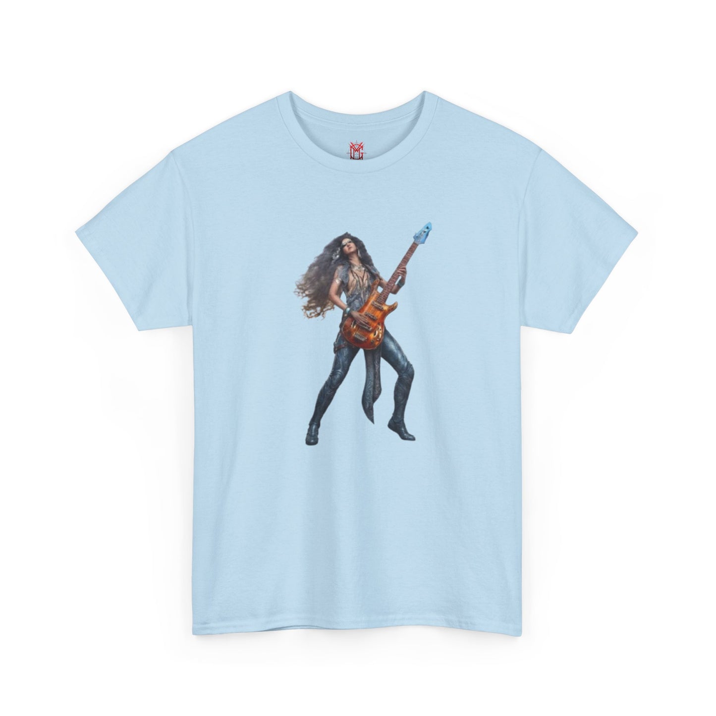T-shirt fille guitariste électrique