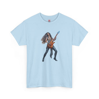 T-shirt fille guitariste électrique