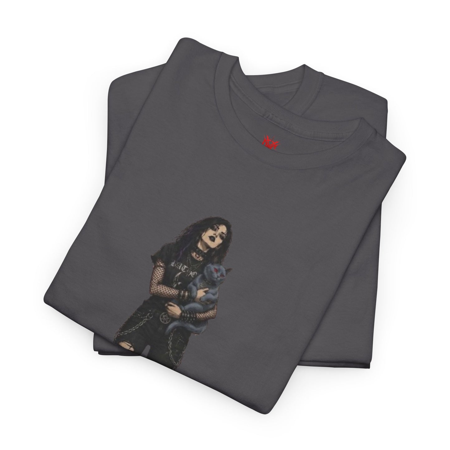 T-shirt Chat Rocker Gothique