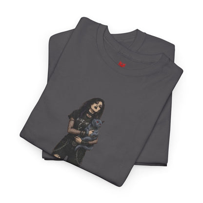 T-shirt Chat Rocker Gothique