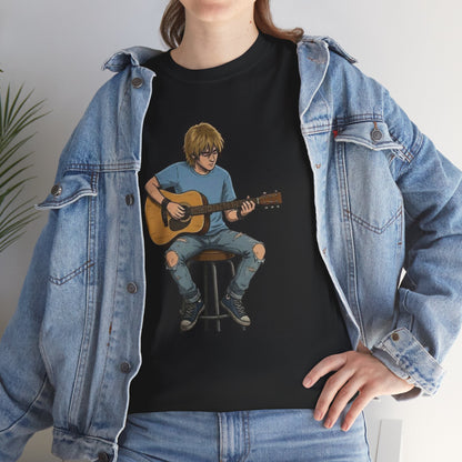 Homme Guitariste Acoustique T-Shirt