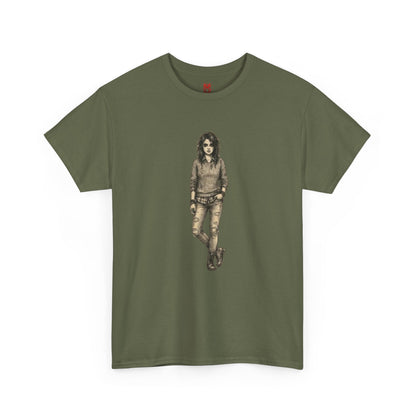 T-shirt portrait rockeur vintage