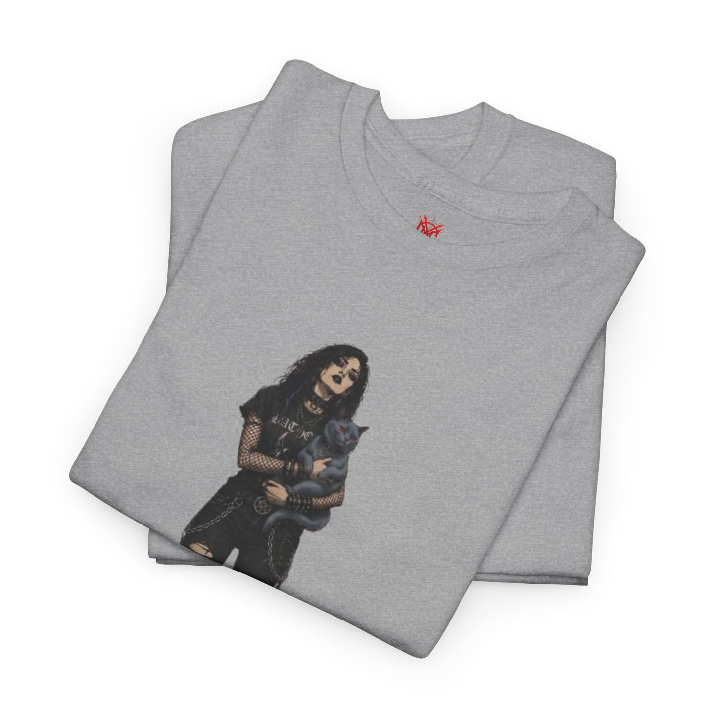 T-shirt Chat Rocker Gothique