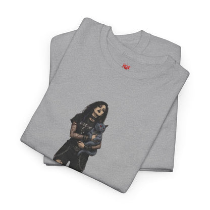 T-shirt Chat Rocker Gothique
